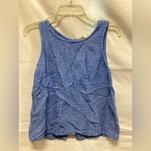 C&C California Blue Textured Tank Top